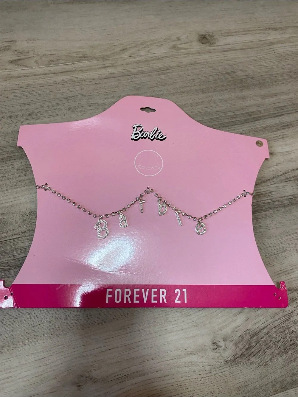 Crystal 'Barbie' Letter Chain Belt BARBIE forever 21 - NWT